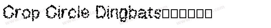 Crop Circle Dingbats字体转换